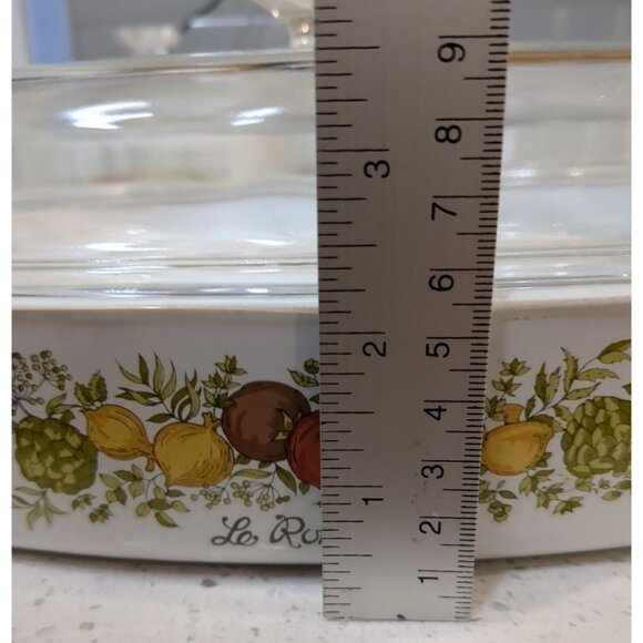 Corning Ware Spice of Life Le Romarin 10x10x2 Casserole Dish A-10 B with lid - Picture 7 of 14